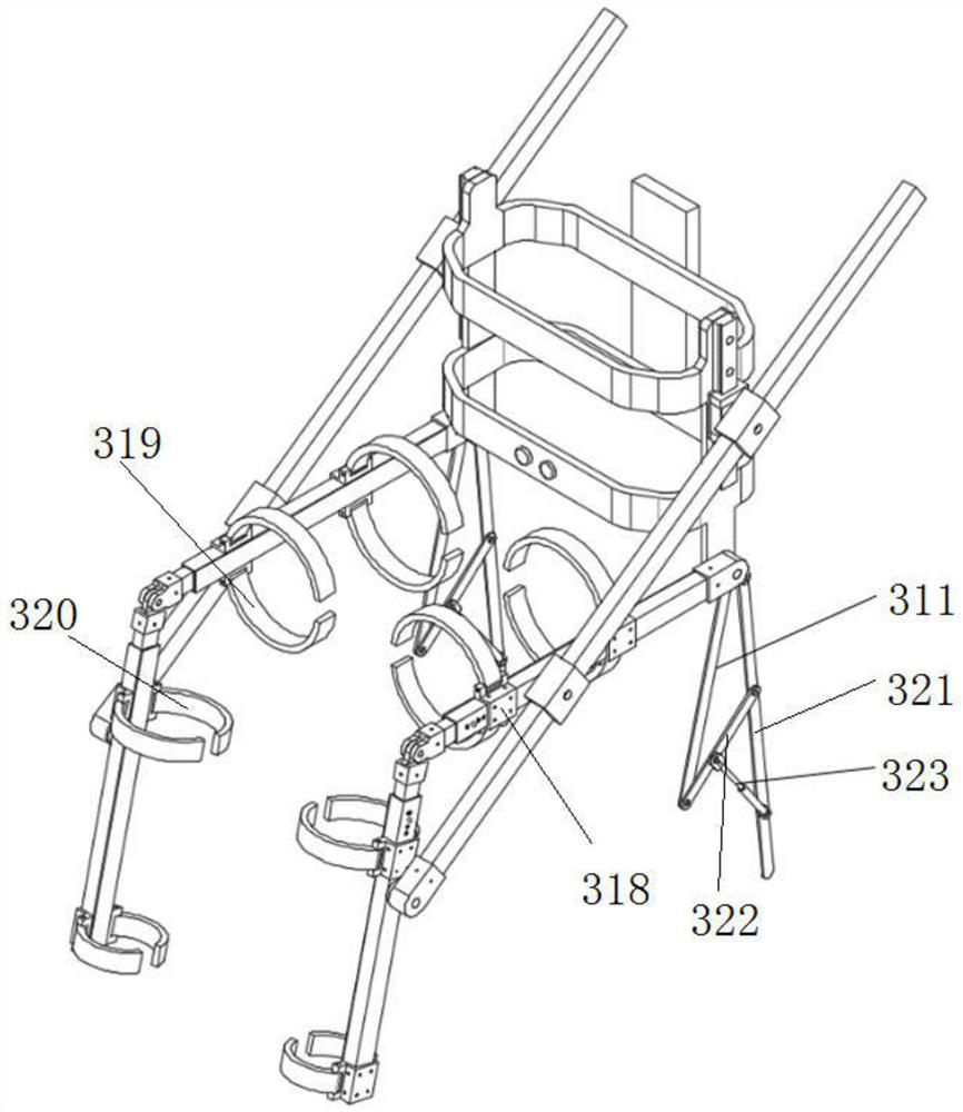 A leg exoskeleton device for assisting the mobility of the elderly