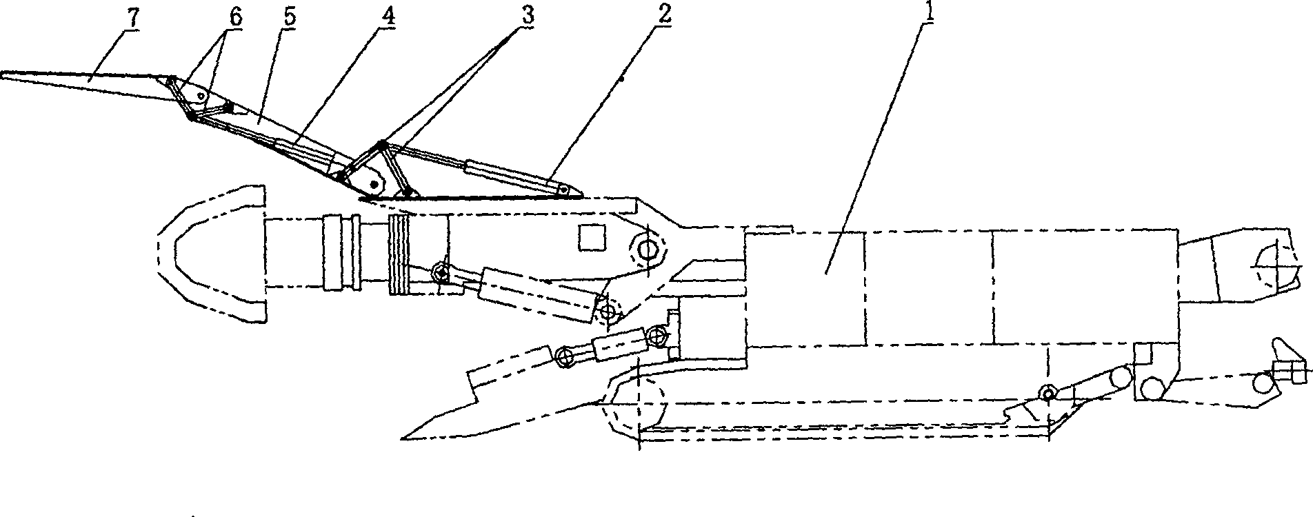 Machine-carried forepoling device