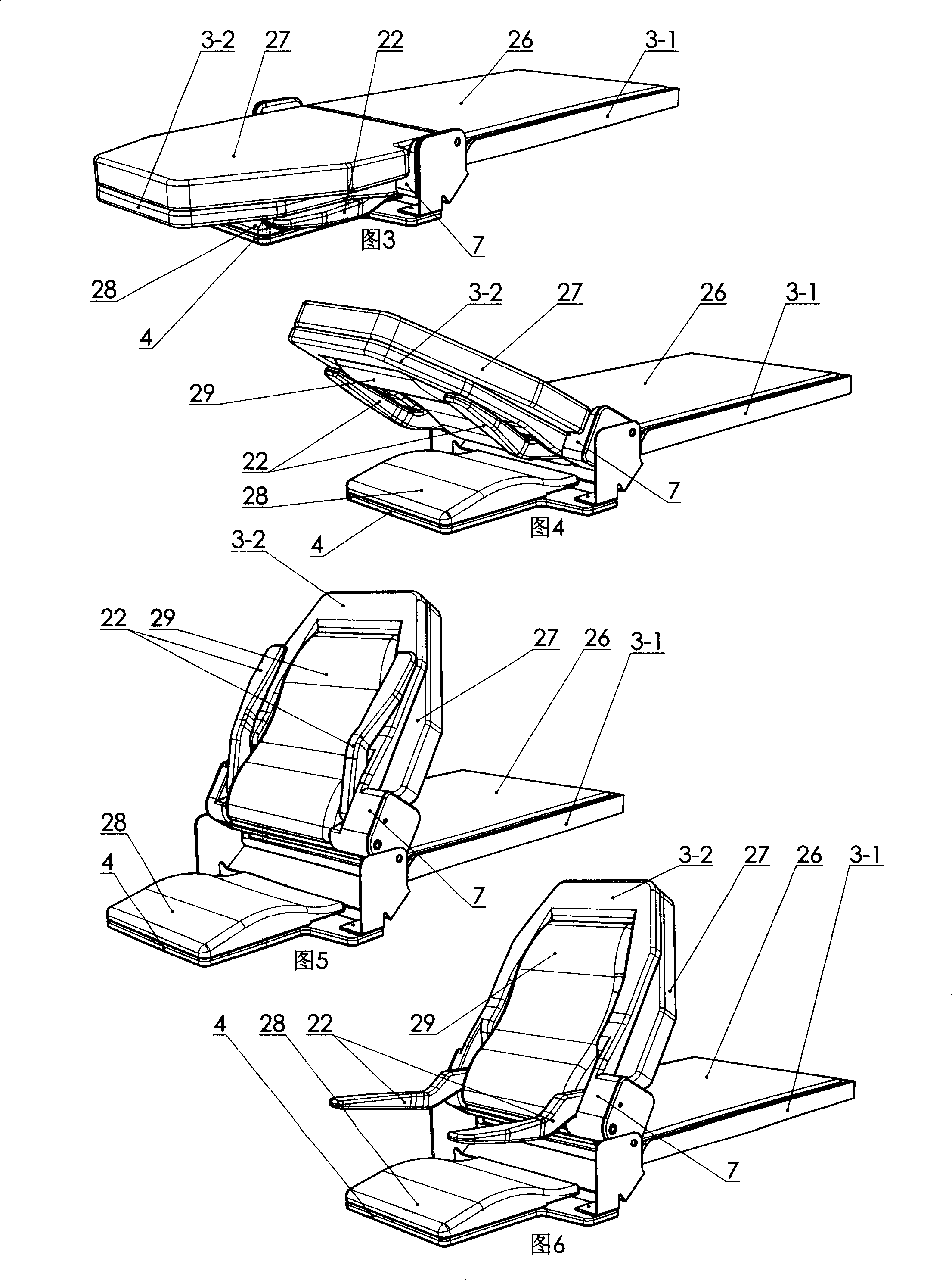 Three-layer type sleeping cabin