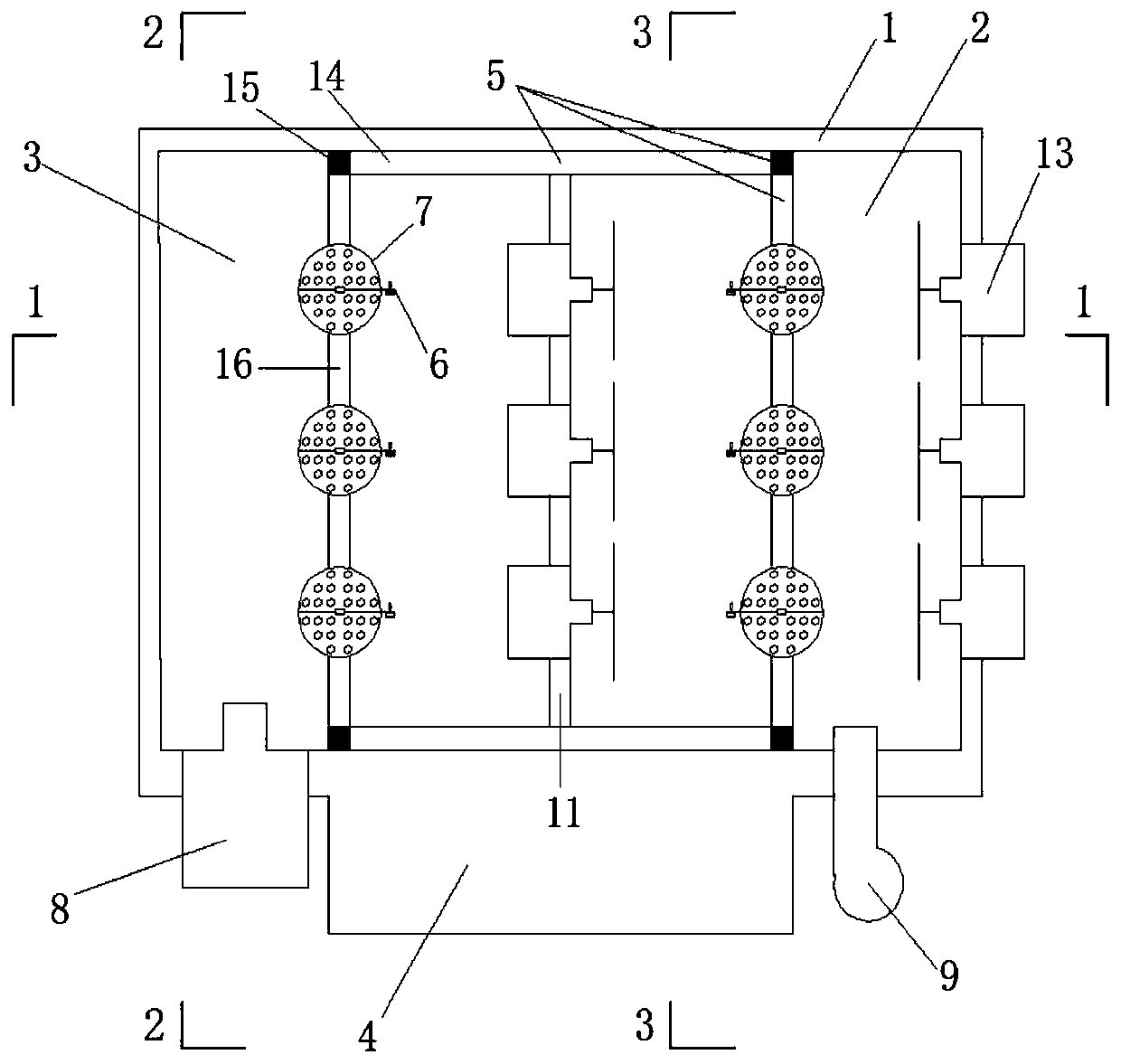 Dry-wet cycle test device that can monitor soil moisture content in real time