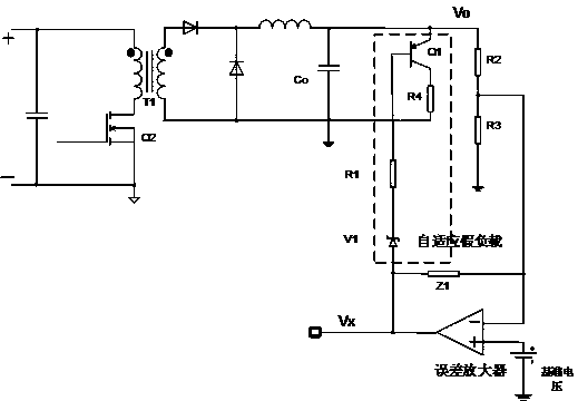 Simple self-adaptation dummy-load circuit