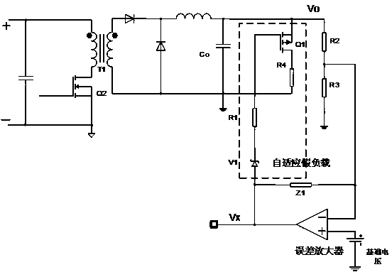 Simple self-adaptation dummy-load circuit