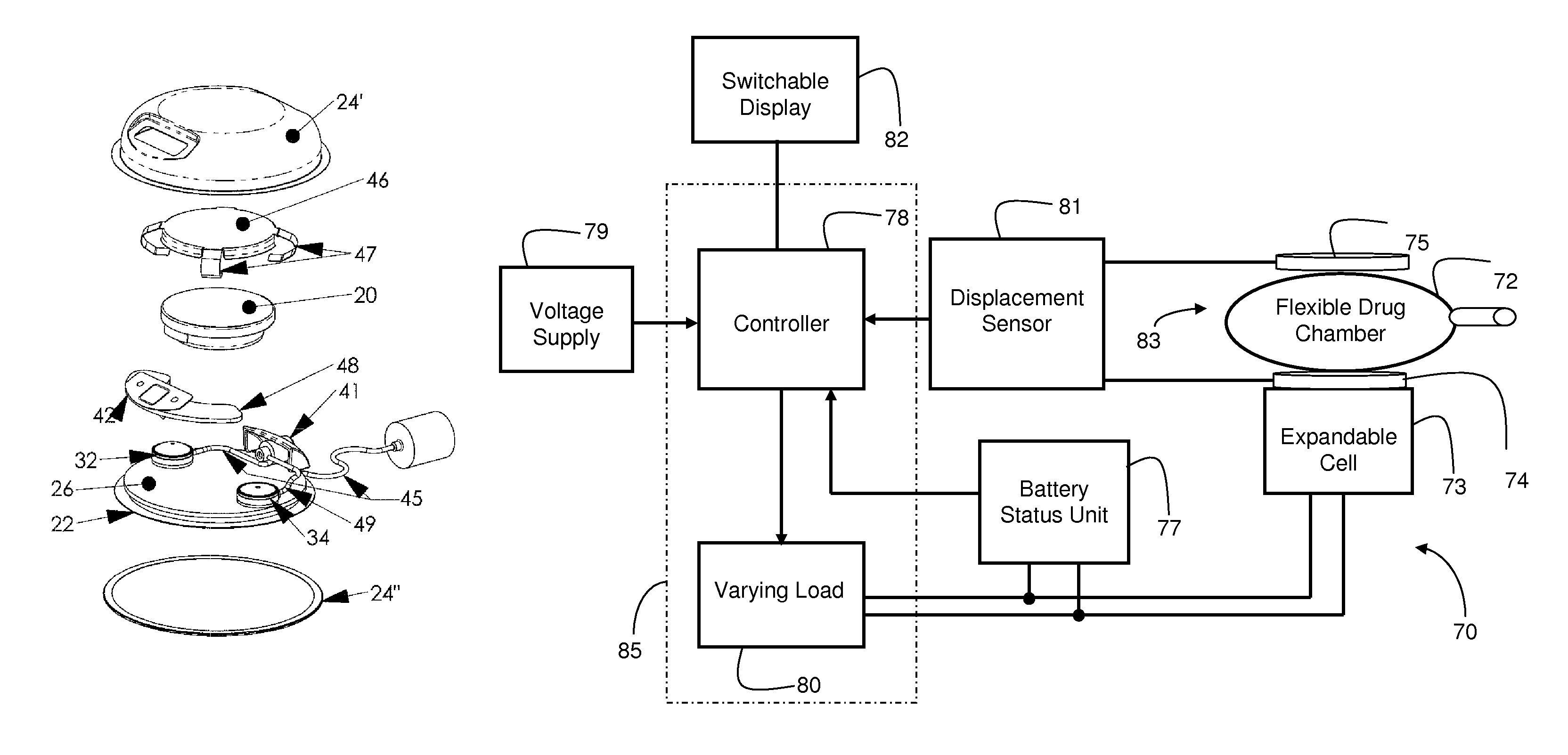 Controllable drug delivery device