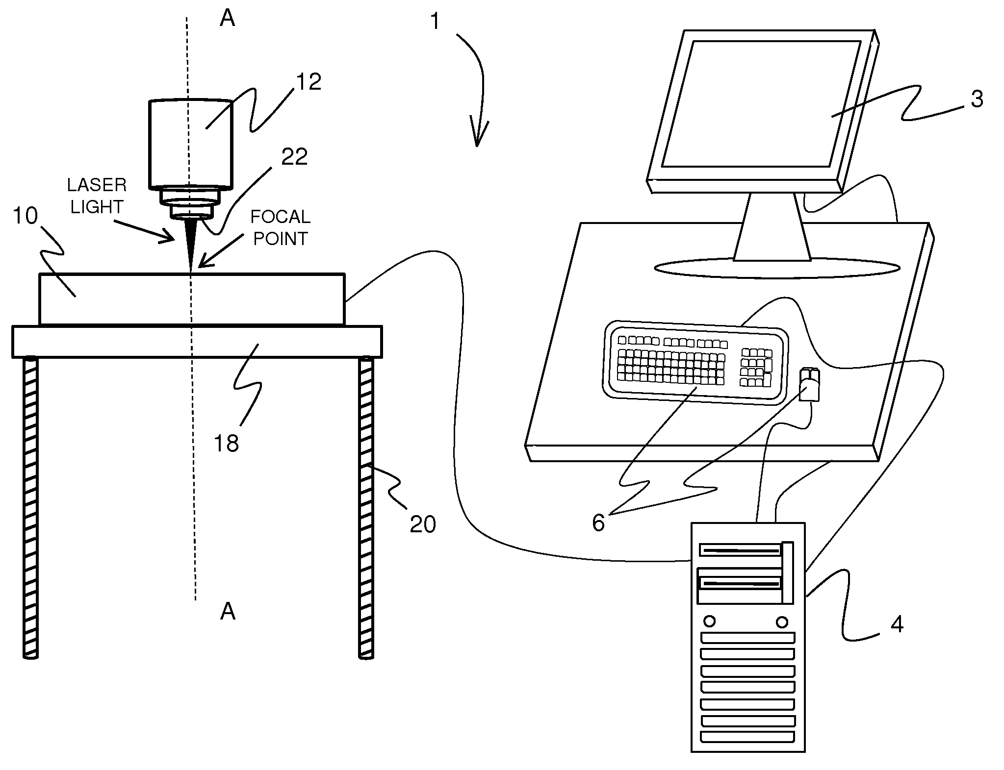 Method and apparatus for fabricating a foam container with a computer controlled laser cutting device