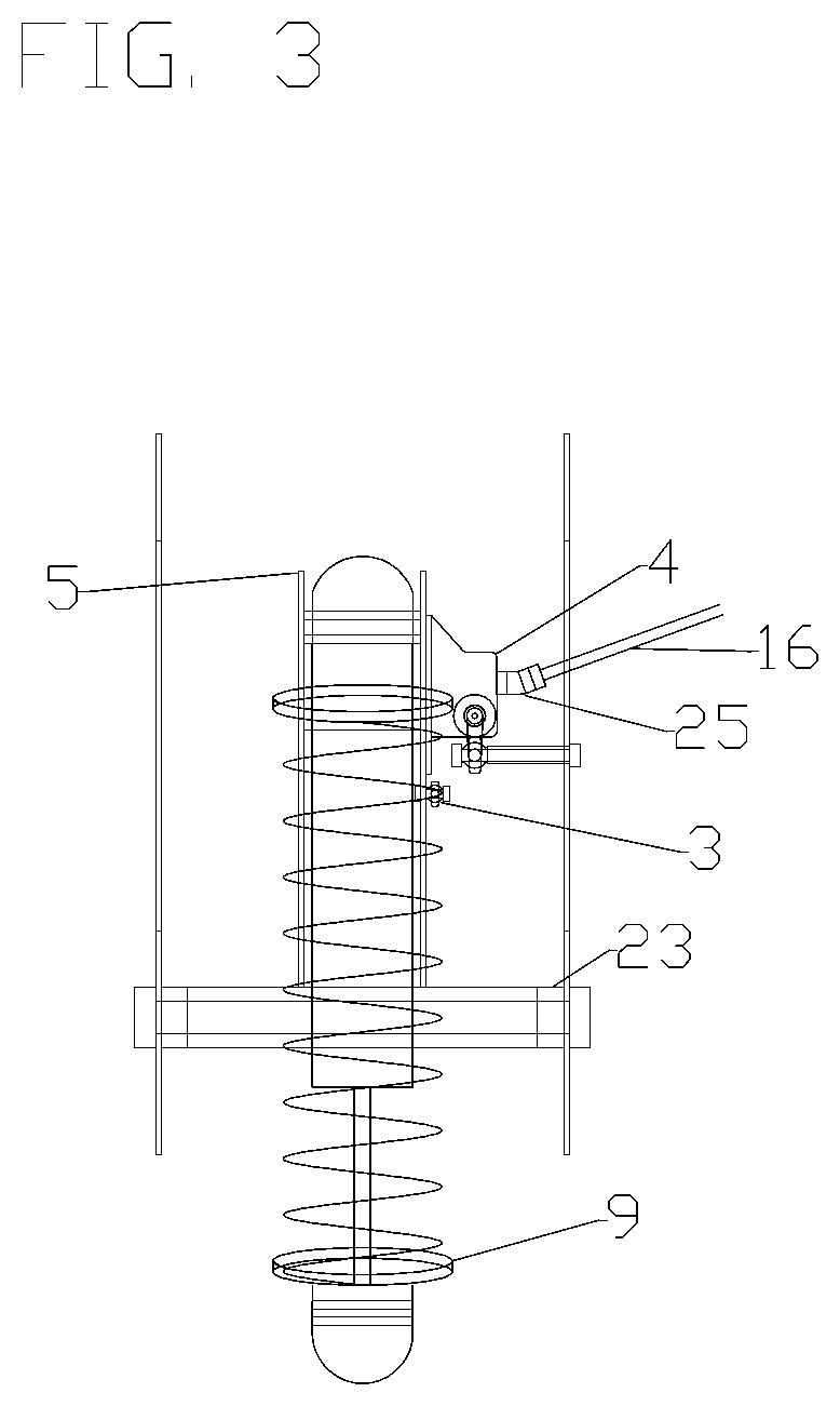 Roll induced four wheel steering vehicle