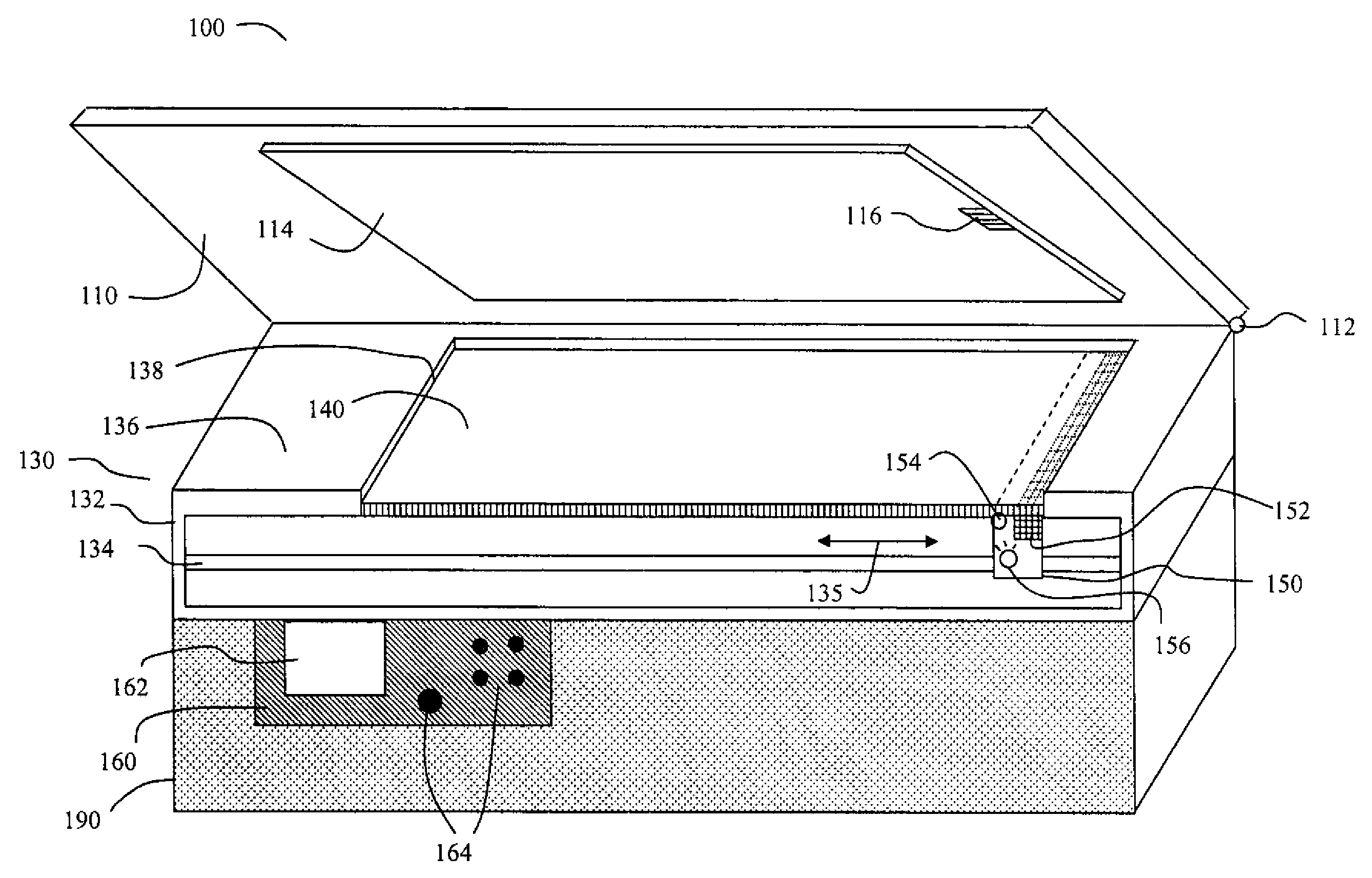 Detection of open scanner lid