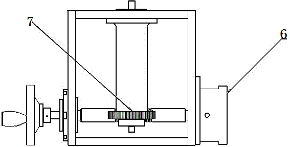 Ground testing device for unfolding control mechanism of space tied rope system