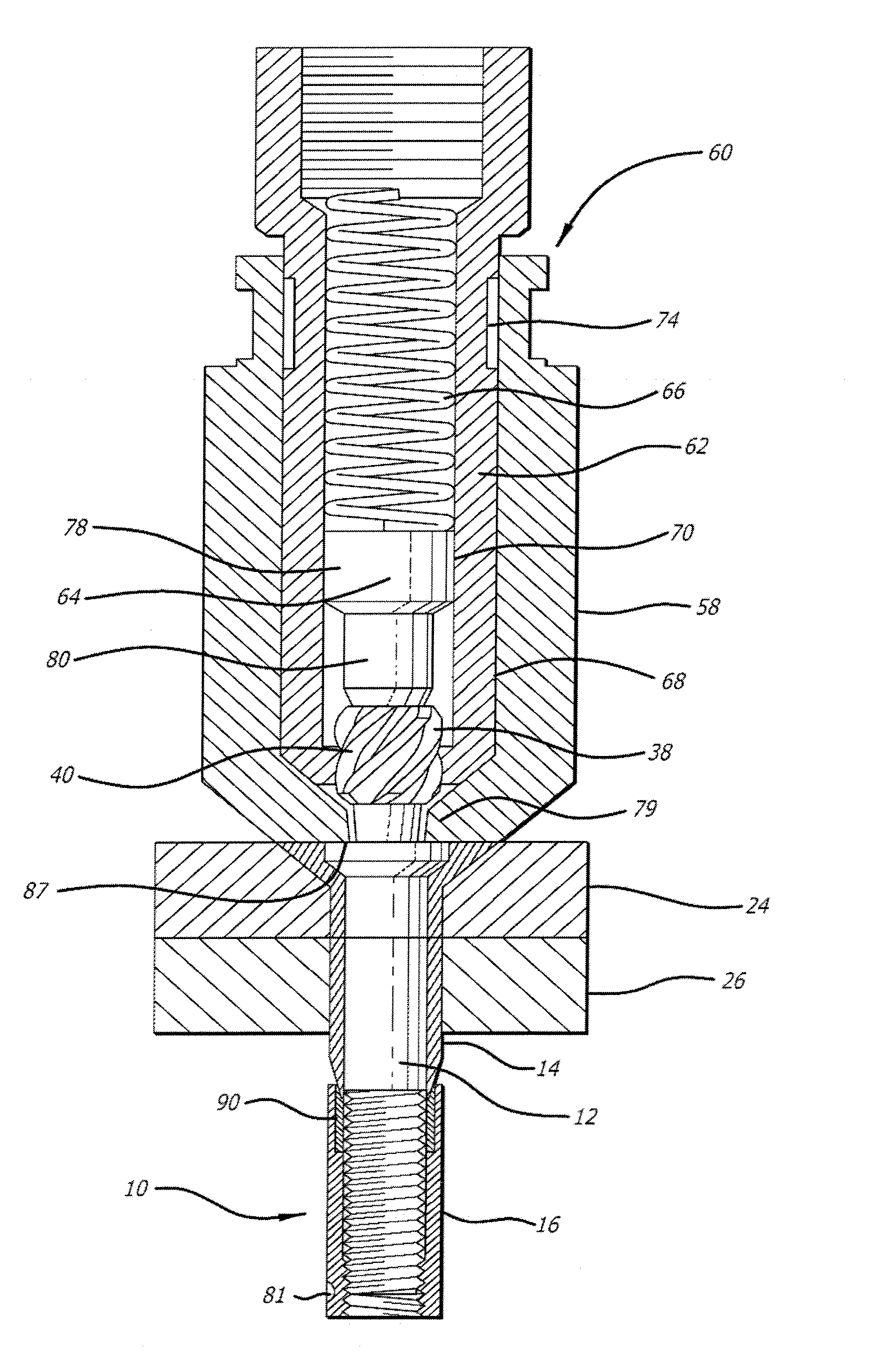 Blind fastener and nose assembly for installation thereof