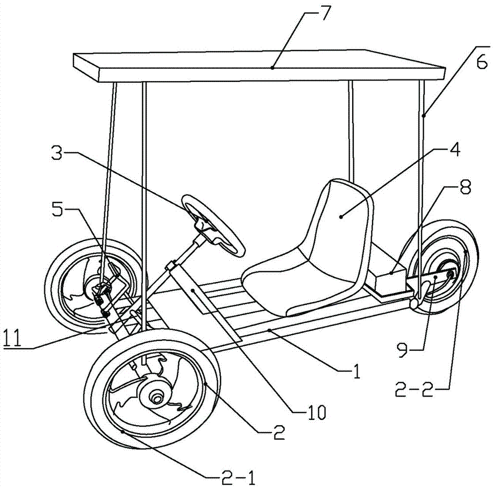 A solar electric car