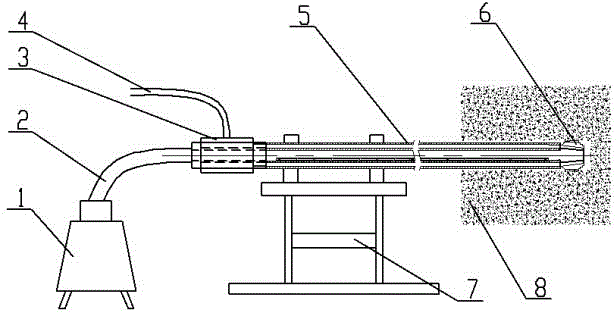 Double-layer internal deslagging and anti-blocking drilling tool for soft and outburst coal seam drilling, and use method of drilling tool