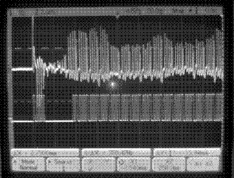 Burst communication system utilizing transient peak energy