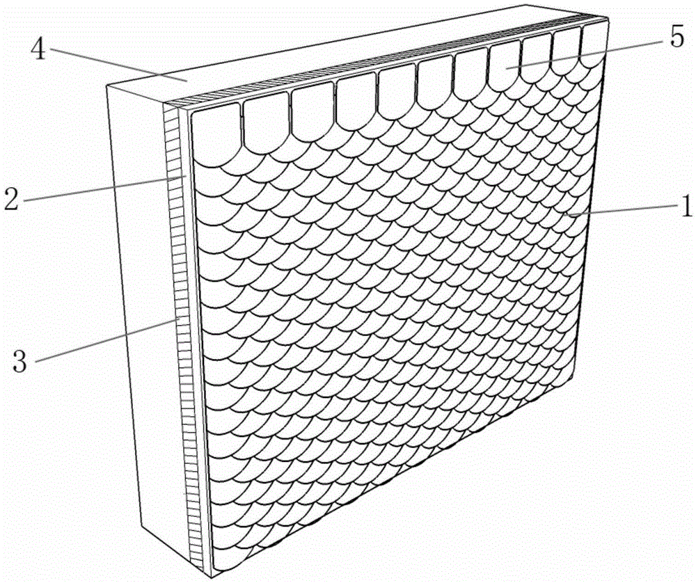 A high-performance bionic explosion-proof wall