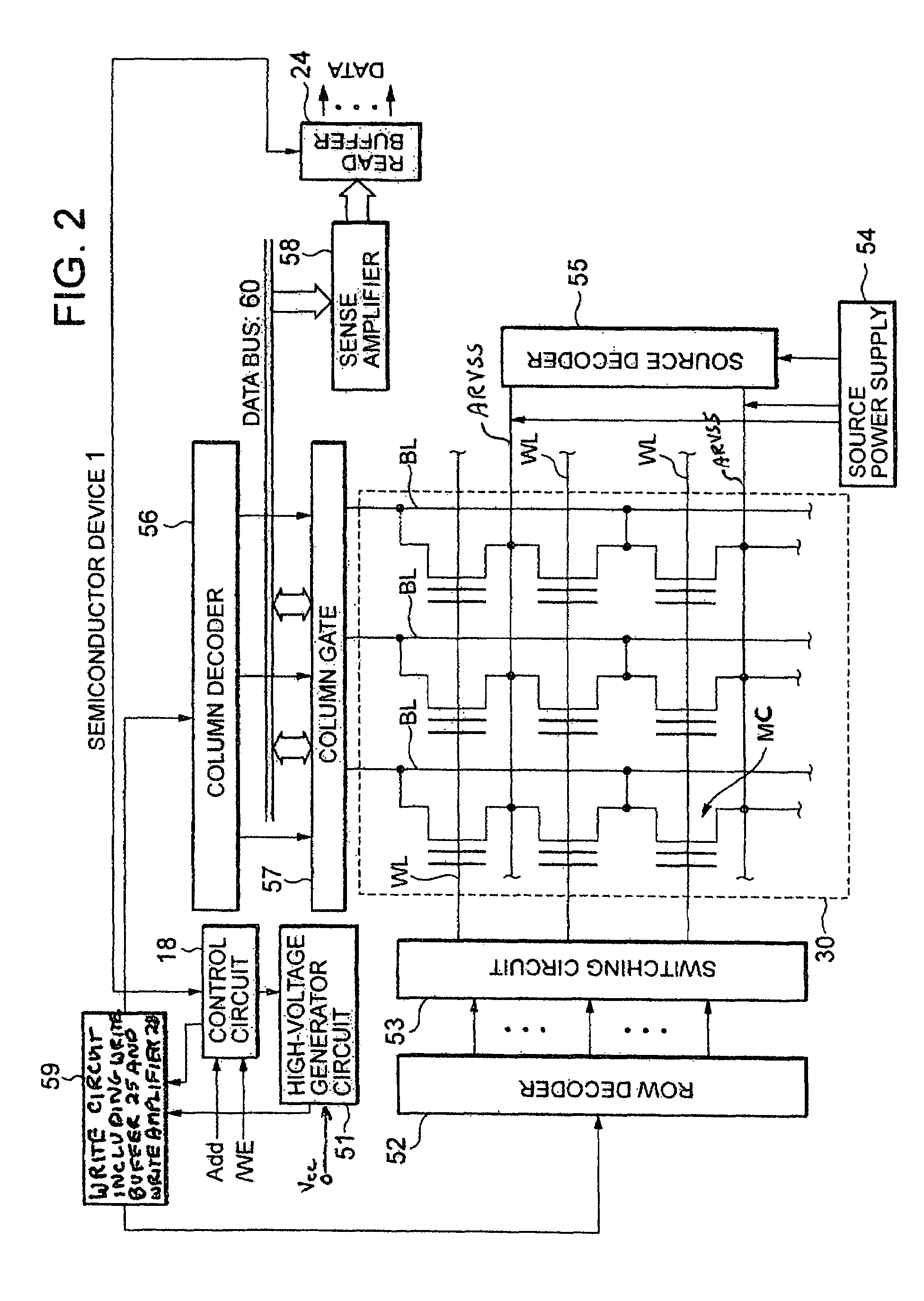 Semiconductor device and program data redundancy method therefor