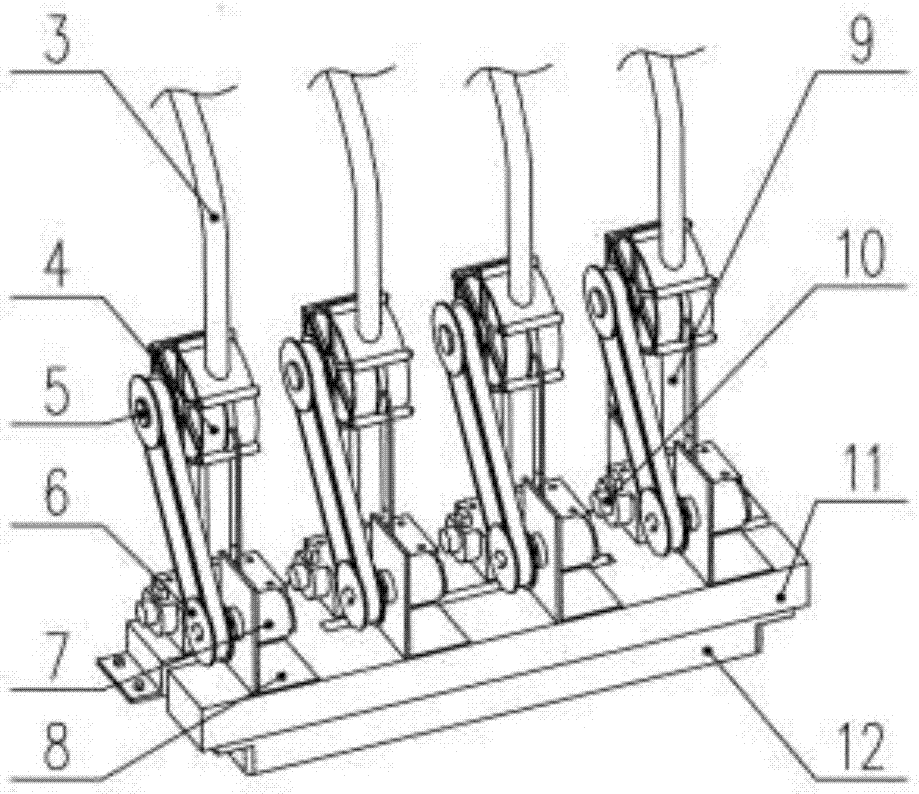 Monitoring device and method for rope regulating state of deep-well lifting equipment