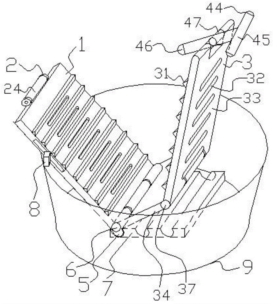 A manual laundry device