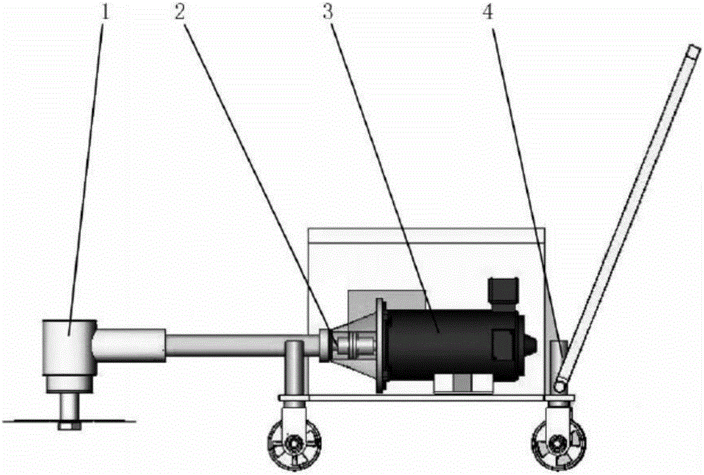 Program-controlled portable lawn mower