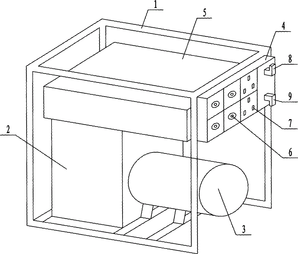 Gasoline generating set structure