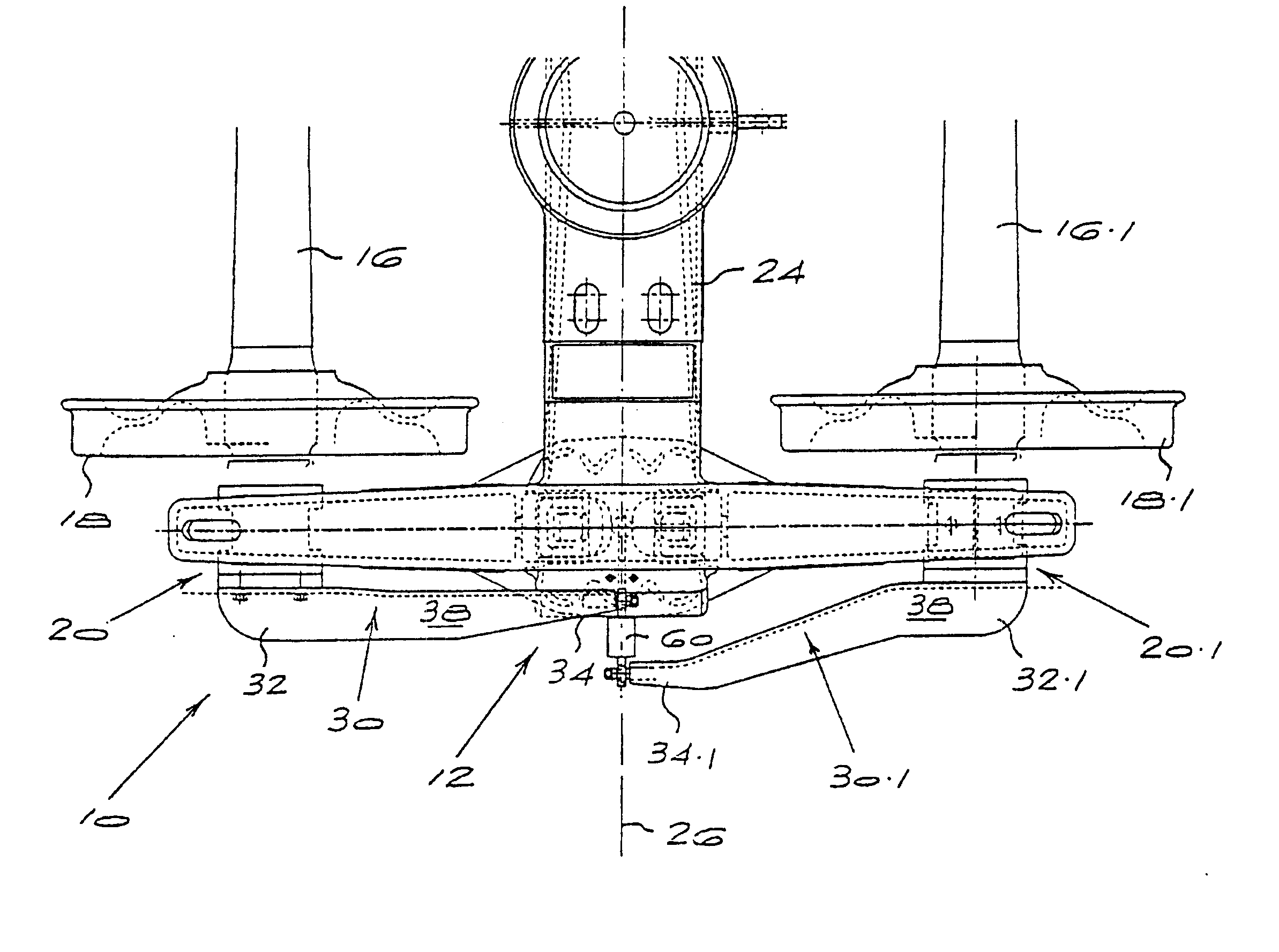 Self-steering bogies