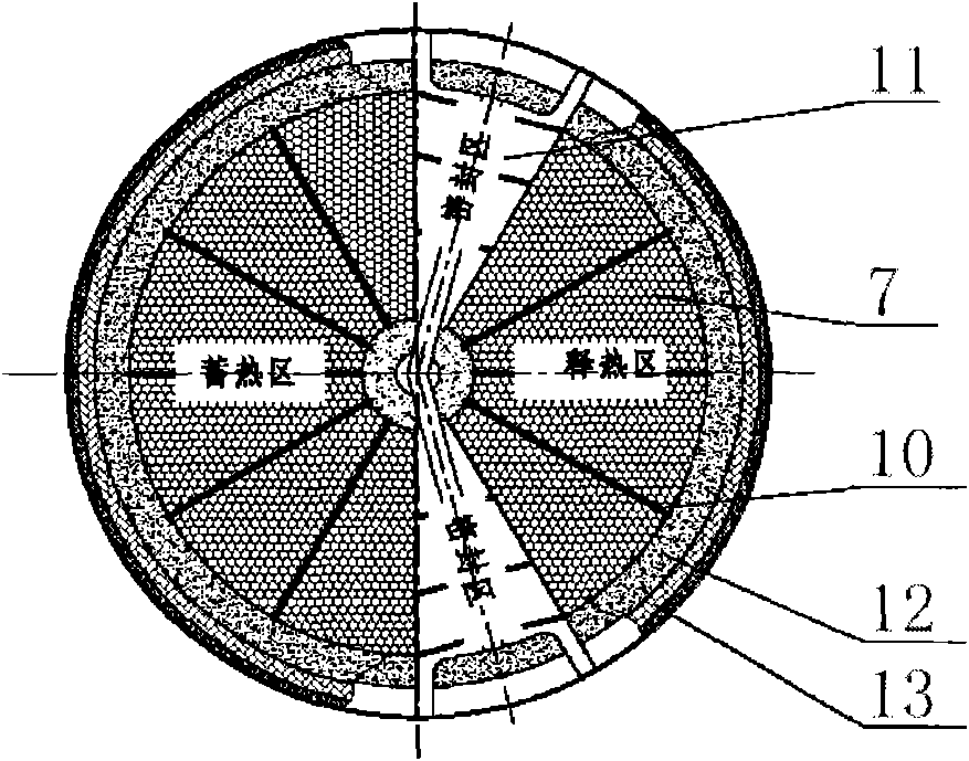 Continuous-rotation heat accumulating type air preheater