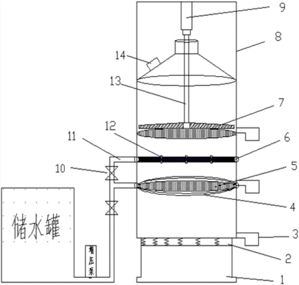 Vibrating screen for wet sieving