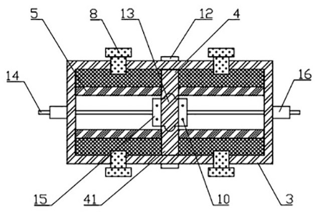 Composite friction energy dissipation variable tension TiNi alloy wire self-resetting damper