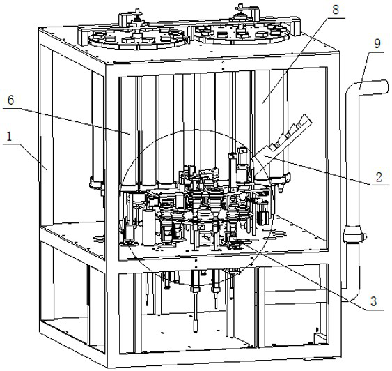 Badminton automatic gluing machine