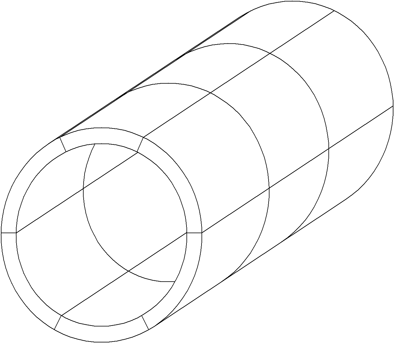 Tunnel bionic reinforcement bridge