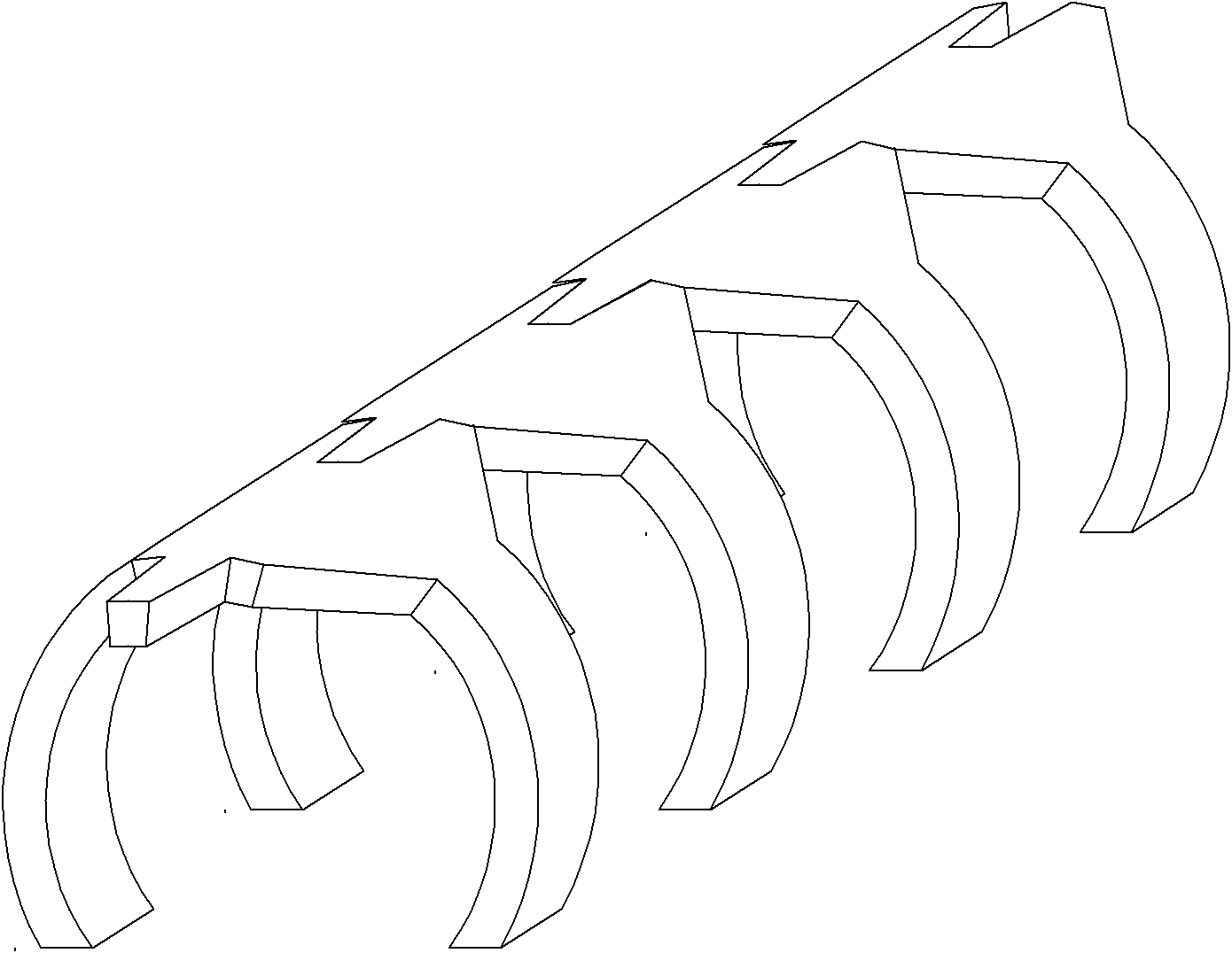 Tunnel bionic reinforcement bridge