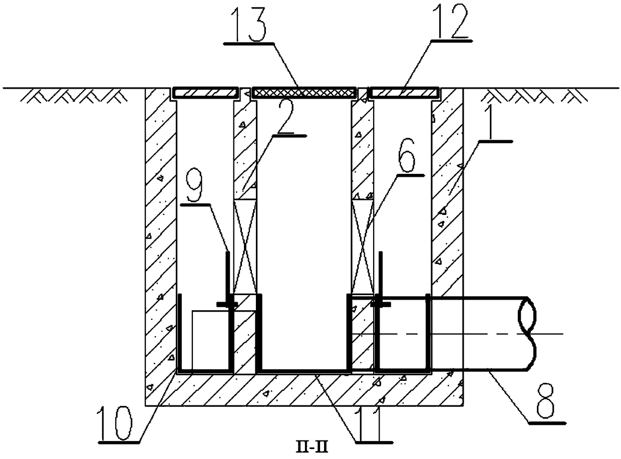 Rain-sewage shunting type rainwater opening structure