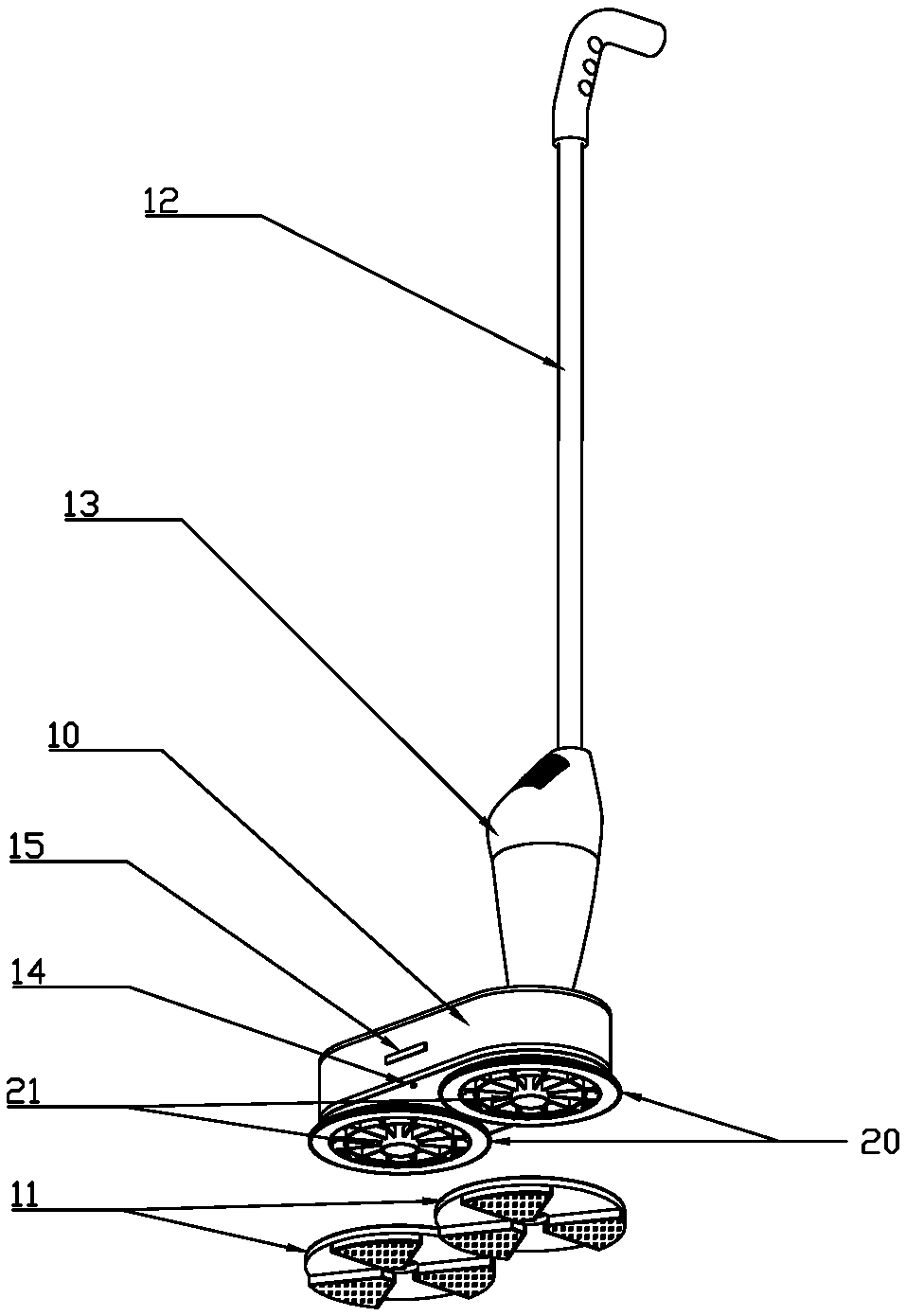 Multifunctional electric rotary mop