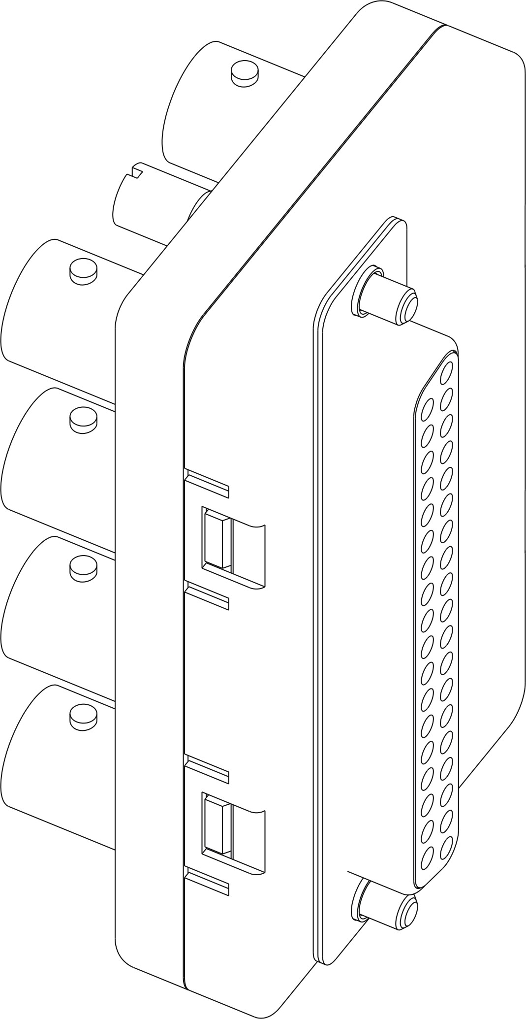 A low frequency to high frequency electrical connector