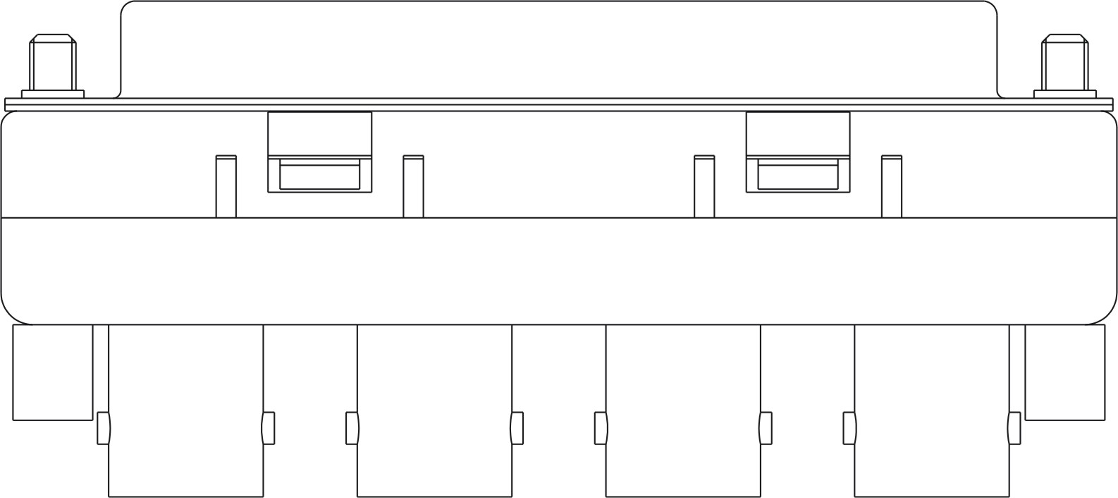 A low frequency to high frequency electrical connector