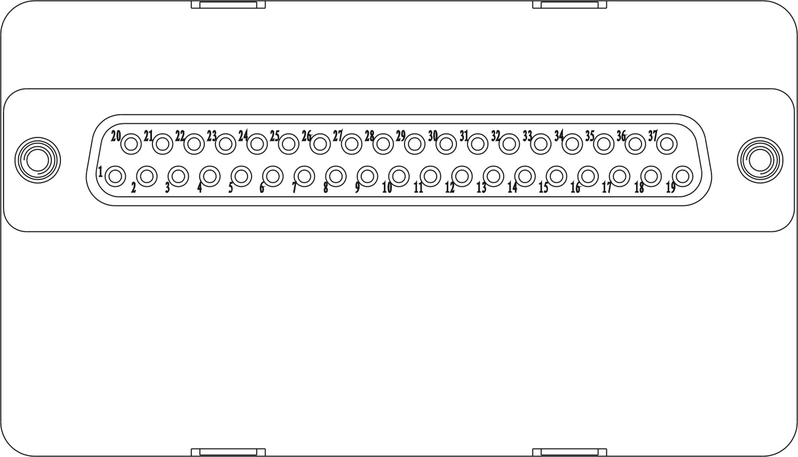 A low frequency to high frequency electrical connector