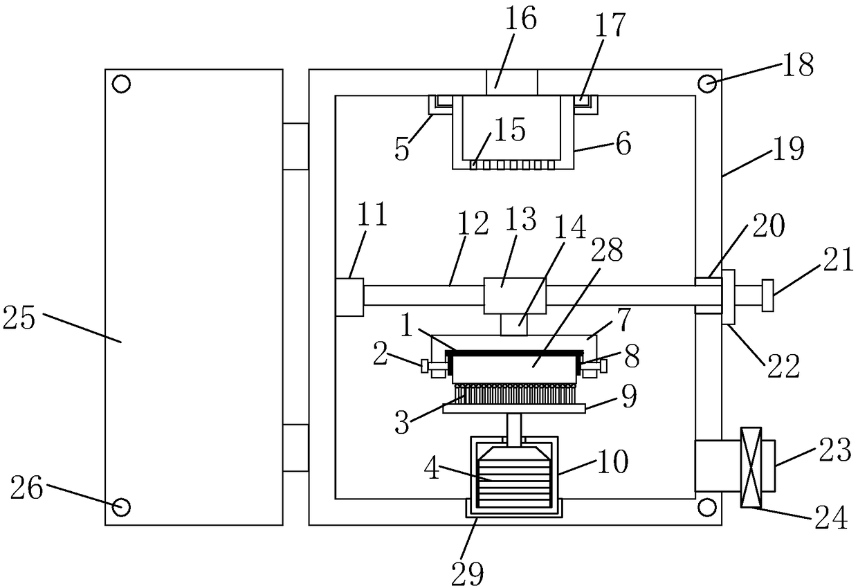 Automobile brake pad steel back grinding device