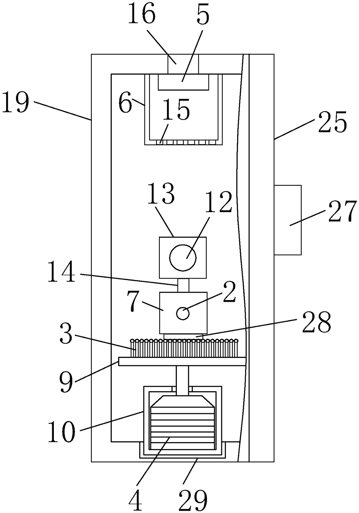 Automobile brake pad steel back grinding device