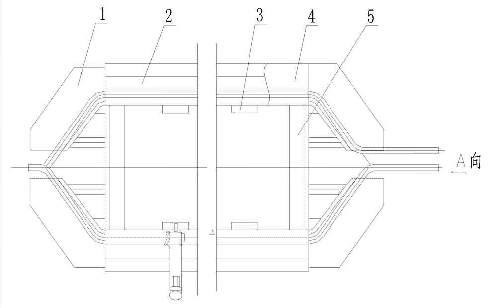 High-voltage motor stator coil end part splicing and shaping method