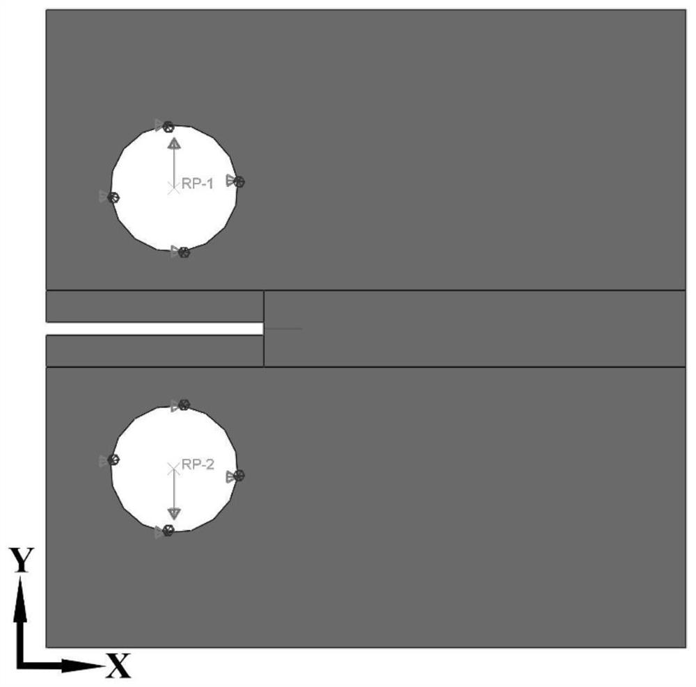 Residual stress introduced CT sample stress field and crack propagation analysis method