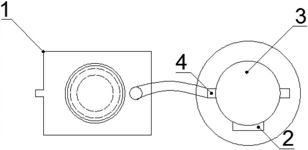 Grouting plugging test device and method for simulating water burst of karst pipeline