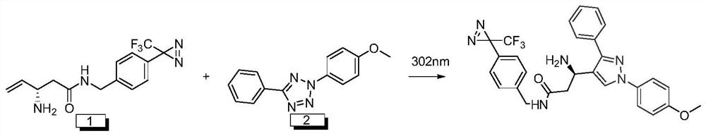 A kind of disposable photoaffinity linker and preparation method and application