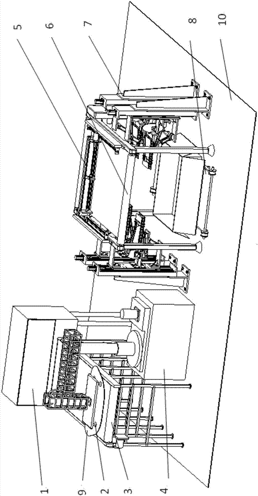 A humanoid automatic palletizing device for automobile glass