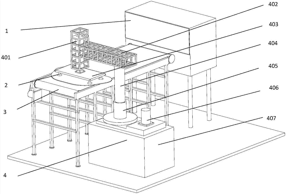 A humanoid automatic palletizing device for automobile glass