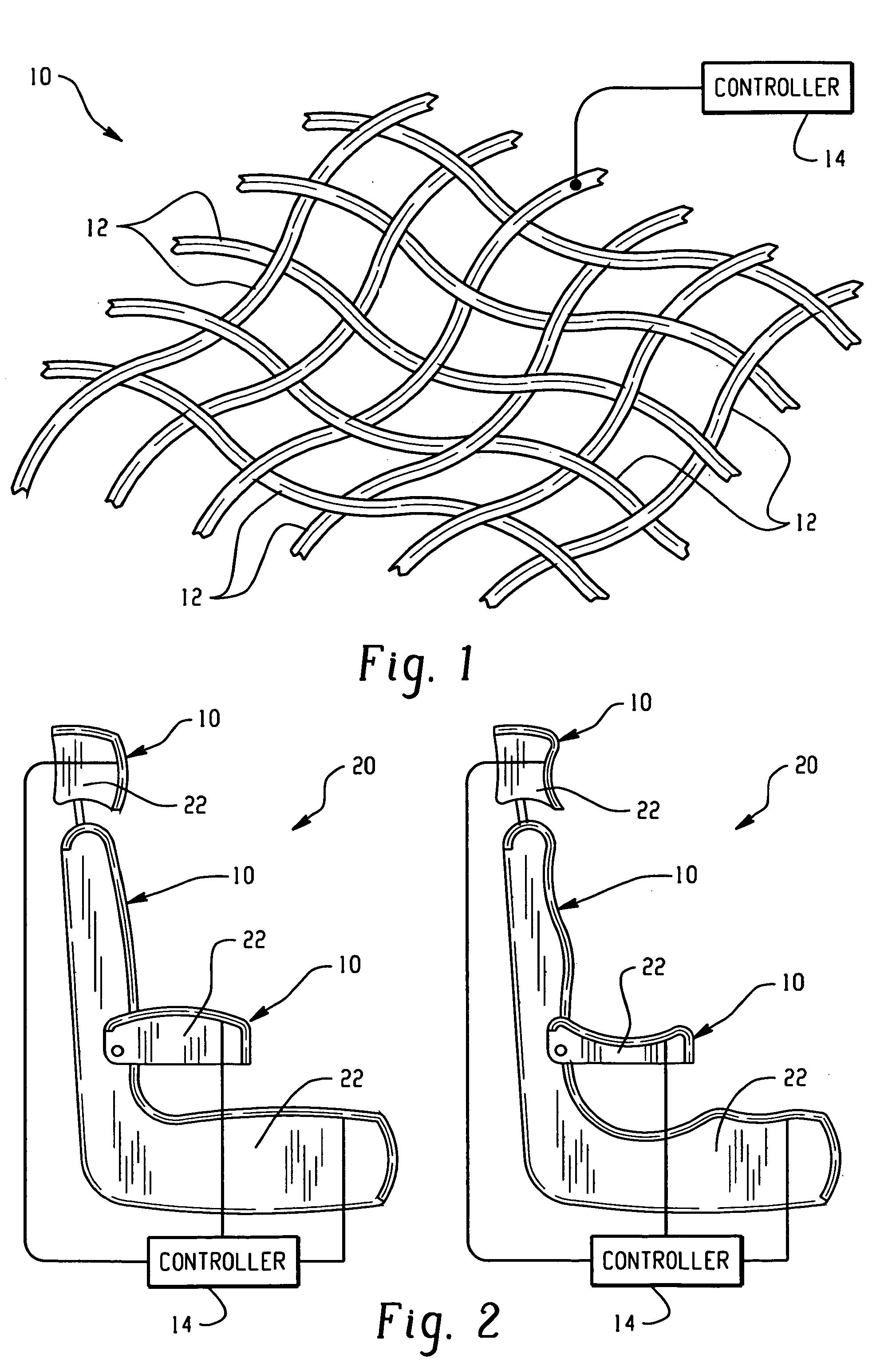 Shape memory polymer seat assemblies