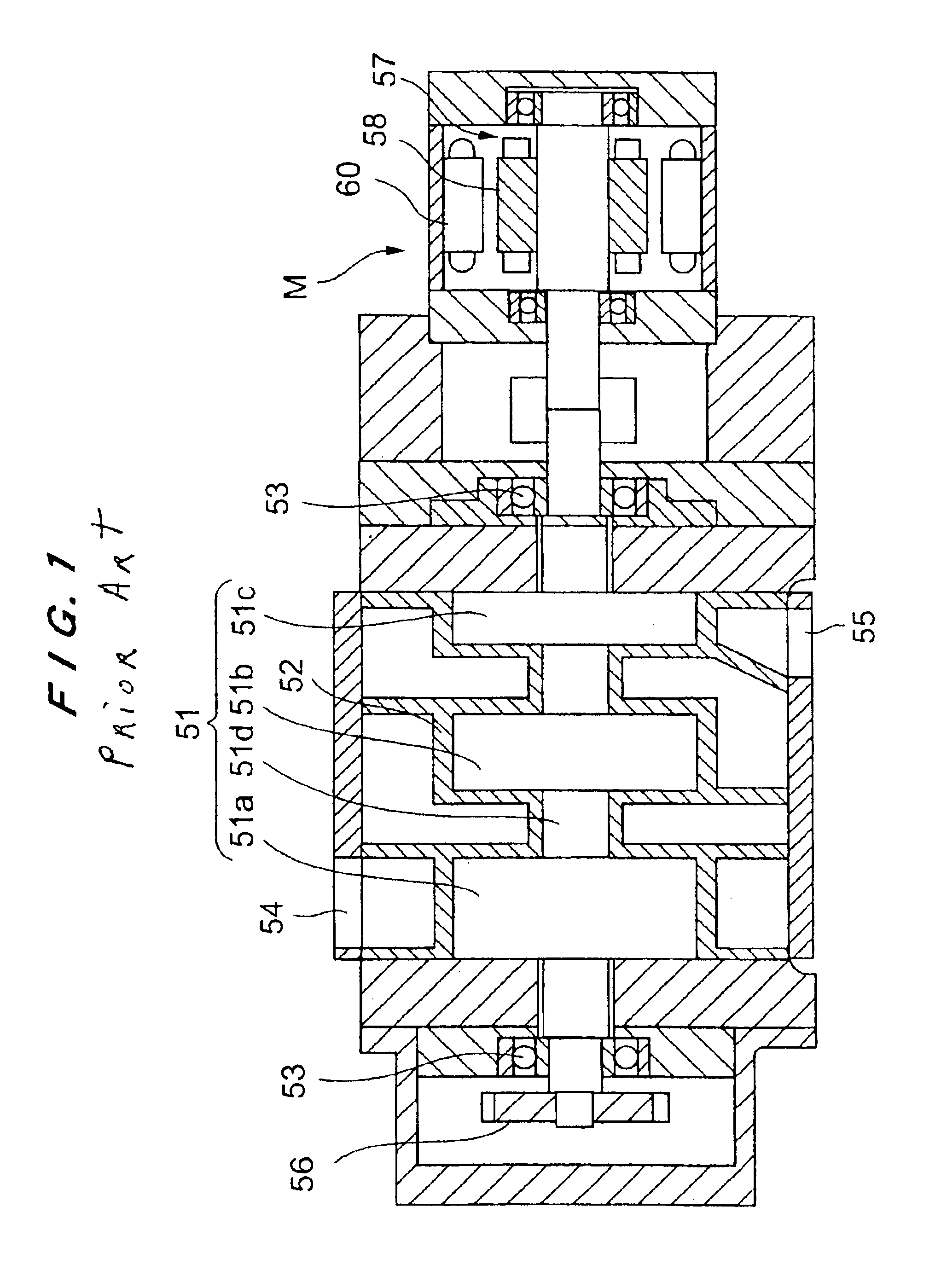 Vacuum pump with pump rotor pairs and permanent magnet motor