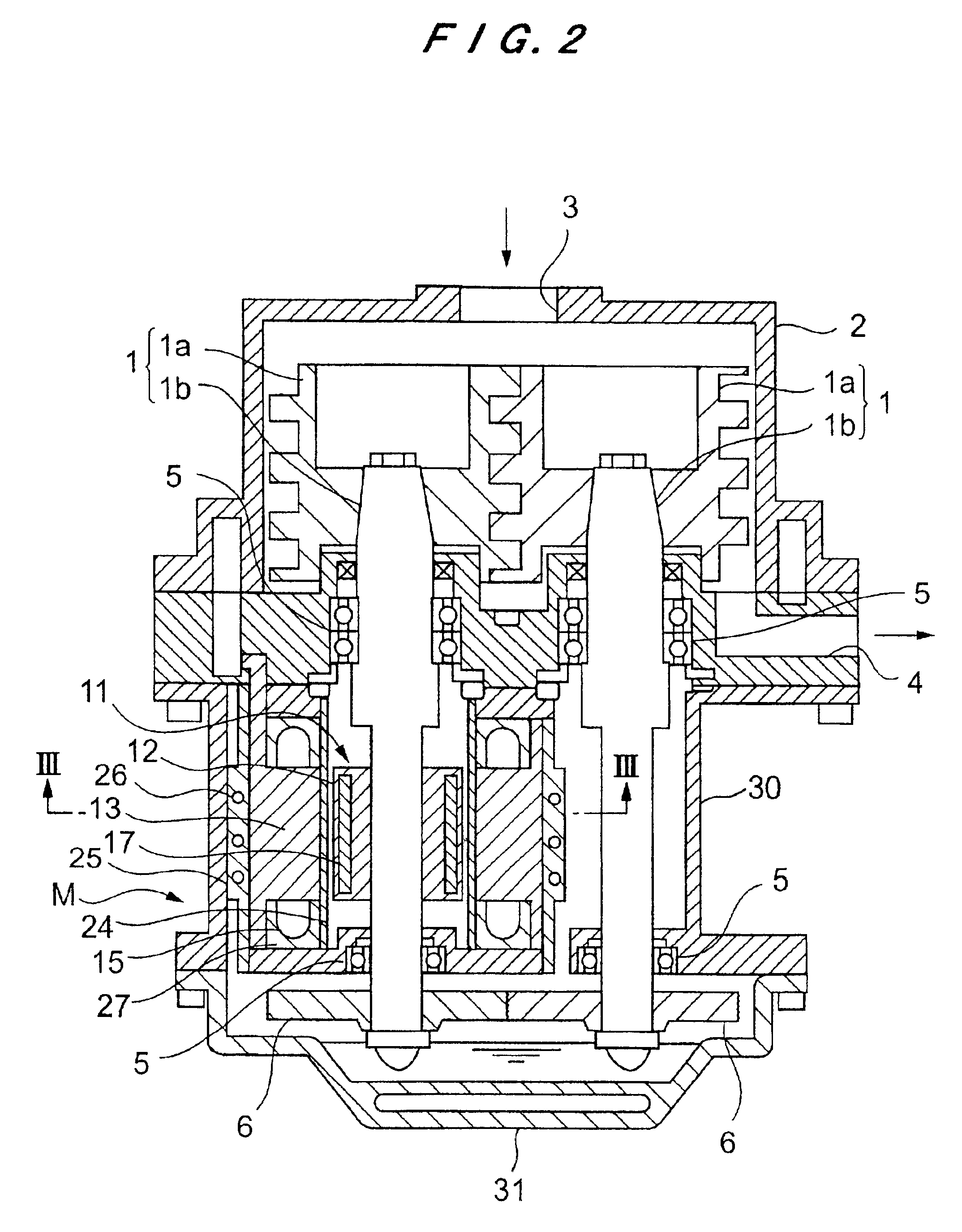 Vacuum pump with pump rotor pairs and permanent magnet motor