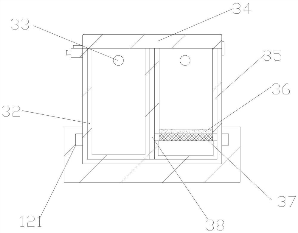 Student desk with garbage classification function