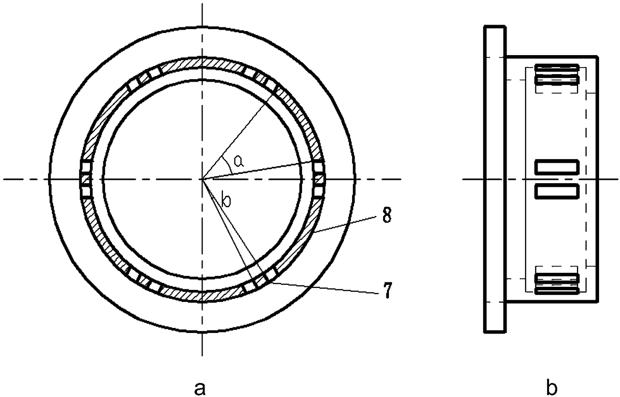 Supporting component used for similar simulation test of high-speed rotor and testing method