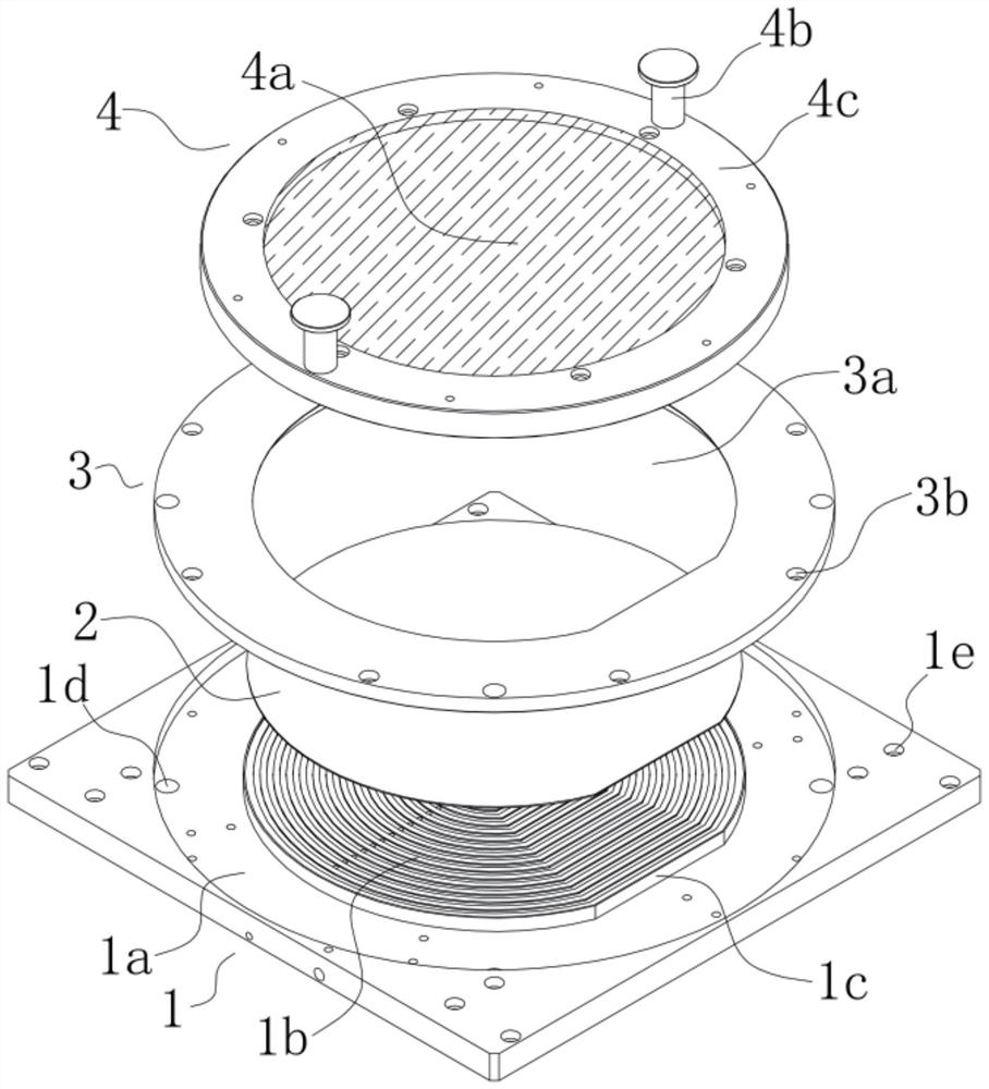 Magnetic type template cover jig