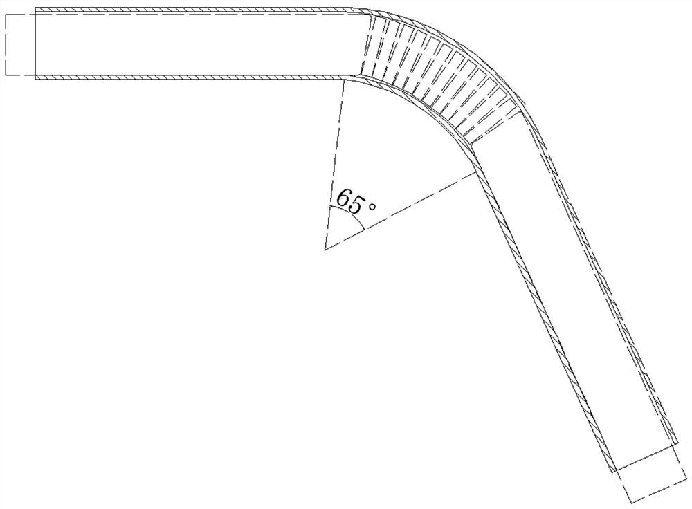 Method for controlling roll bending forming arc deformation of aluminum profile with cavity