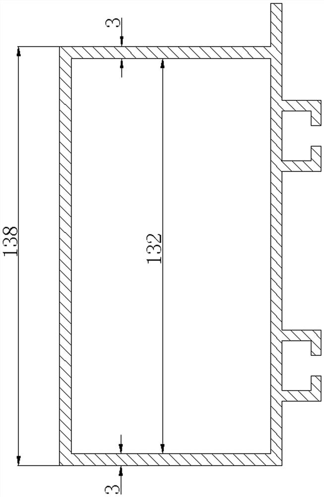 Method for controlling roll bending forming arc deformation of aluminum profile with cavity