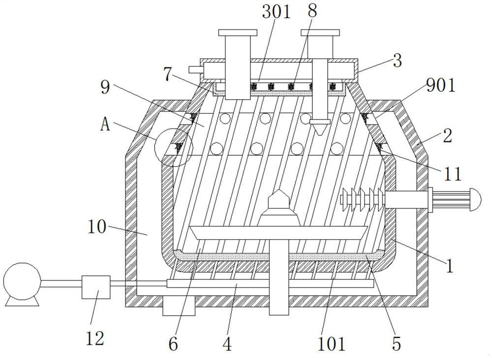 Wet granulator for powder pharmacy